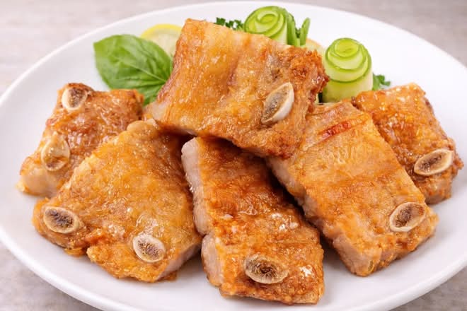 Tai O Crispy sea Mountain Pork Ribs(金蒜大澳海山骨)